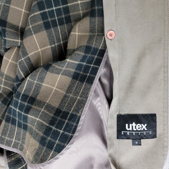 Vintage Utex Design‎ full length, "mole skin" removable lining trench coat - Picture 4 of 12